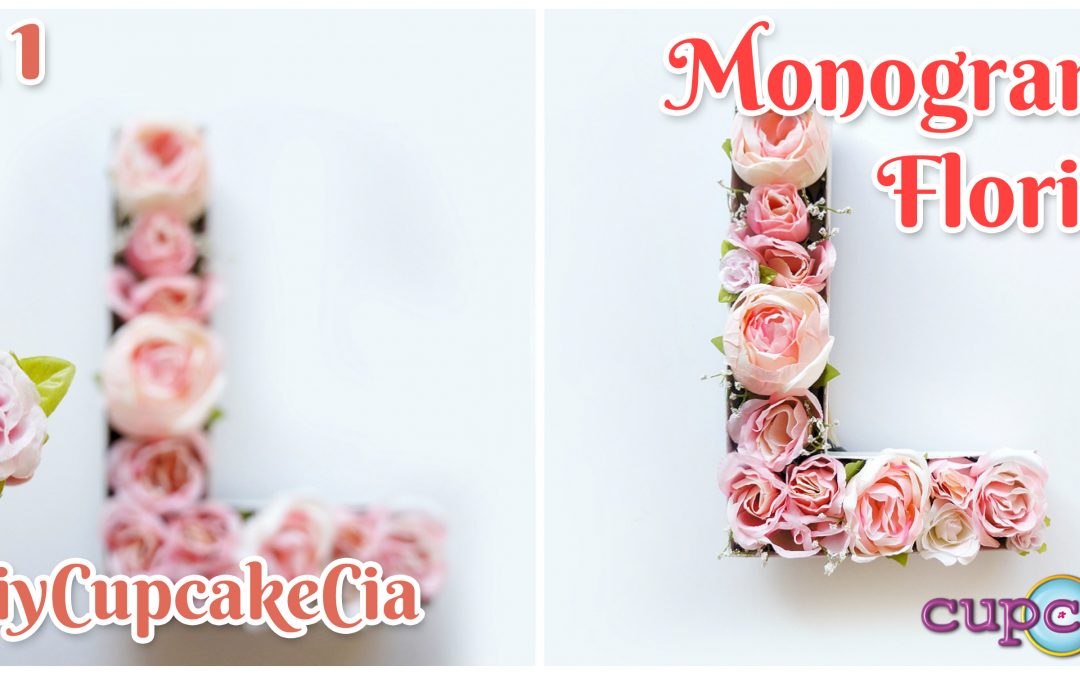 DiyCupcake&Cia – Dia 1 – Monograma Florido